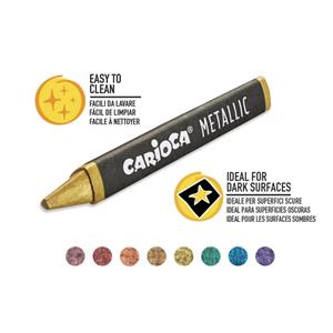 CARIOCA Metallic Crayons Box 8pcs Wax Crayon